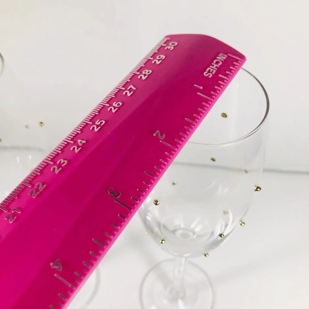 POTTERY BARN Gold studded Pair Of crystal champagne flutes